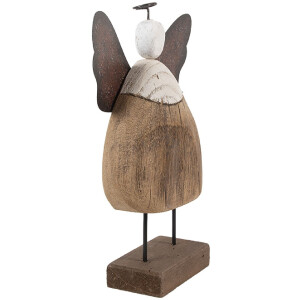 Clayre & Eef 6H2417L Decoratie Engel 20x6x25 cm Bruin