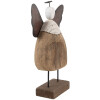 Clayre & Eef 6H2417L Decoratie Engel 20x6x25 cm Bruin