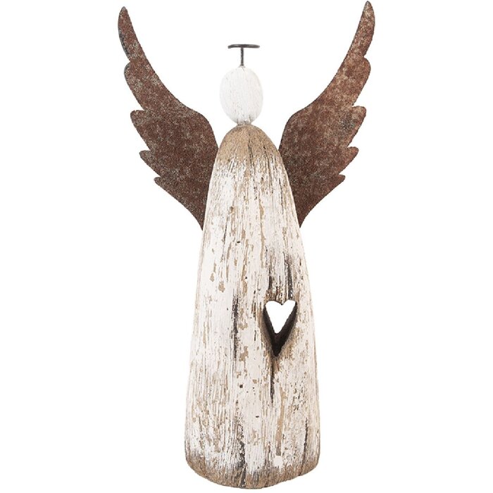 Clayre & Eef 6H2420L Decoratie Engel 14x5x26 cm