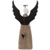 Clayre & Eef 6H2420M Decoratie Engel 9x4x18 cm Wit-Bruin