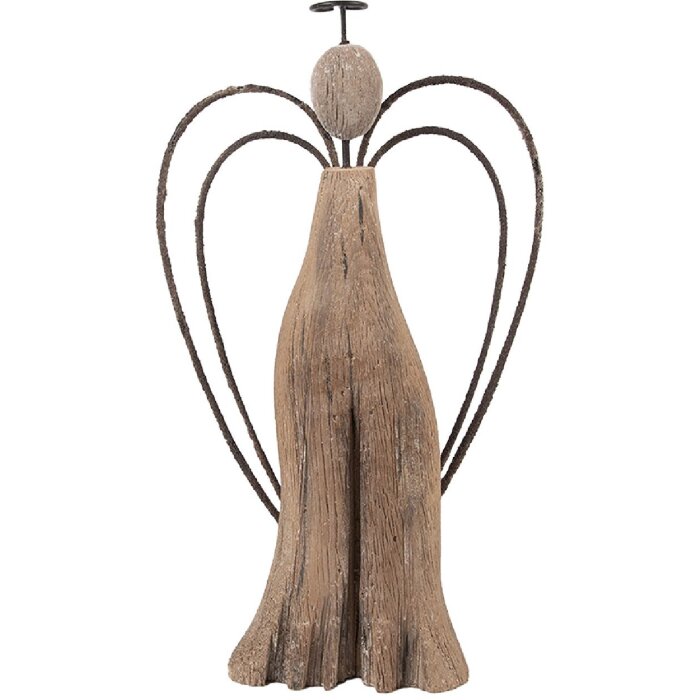 Clayre & Eef 6H2421L Decoratie Engel 14x4x26 cm