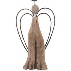 Clayre & Eef 6H2421L Decoratie Engel 14x4x26 cm