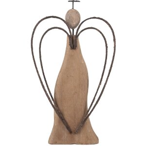 Clayre & Eef 6H2421L Decoratie Engel 14x4x26 cm