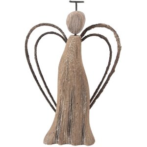 Clayre & Eef 6H2421M Decoratie Engel 12x3x18 cm