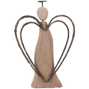 Clayre & Eef 6H2421M Decoratie Engel 12x3x18 cm