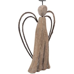 Clayre & Eef 6H2421M Decoratie Engel 12x3x18 cm