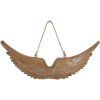 Clayre & Eef 6H2422 Decoratiehanger Vleugel 30x3x12 cm Bruin-Wit