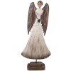 Clayre & Eef 6H2424 Decoratie Engel 19x6x42 cm Wit