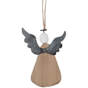 Clayre & Eef 6H2429 Decoratieve Engel Hanger 9x2x13 cm