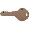 Clayre & Eef 6H2430 Sleutelbord 30x4x14 cm Bruin