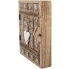 Clayre & Eef 6H2431 Sleutelkasten 24x7x30 cm bruin-wit