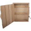 Clayre & Eef 6H2431 Sleutelkasten 24x7x30 cm bruin-wit