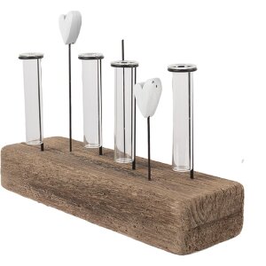 Clayre & Eef 6H2432 Kandelaar met Vazen 30x9x23 cm