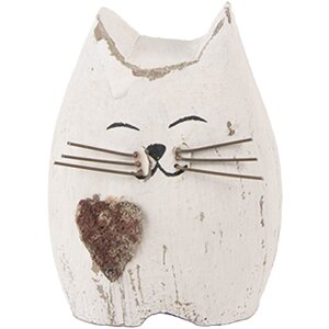 Clayre & Eef 6H2435S Decoratie Kat 6x4x7 cm