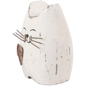 Clayre & Eef 6H2435S Decoratie Kat 6x4x7 cm