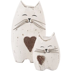 Clayre & Eef 6H2435S Decoratie Kat 6x4x7 cm