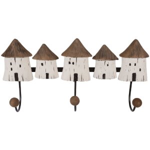 Clayre & Eef 6H2436 Kapstok 38x8x19 cm Hout IJzer...