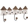 Clayre & Eef 6H2436 Kapstok 38x8x19 cm Hout IJzer Wandkapstok