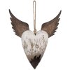 Clayre & Eef 6H2415L Decoratiehanger Hart 25x4x30 cm