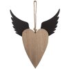 Clayre & Eef 6H2415L Decoratiehanger Hart 25x4x30 cm