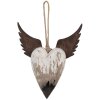 Clayre & Eef Decoratiehanger Hart 18x3x22 cm