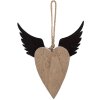 Clayre & Eef Decoratiehanger Hart 18x3x22 cm