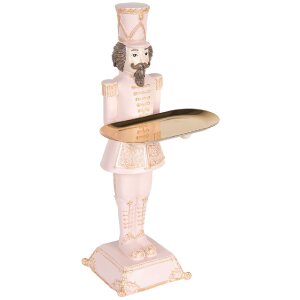 Clayre & Eef 6PR5368 Decoratie Notenkraker Roze 18x17x40 cm