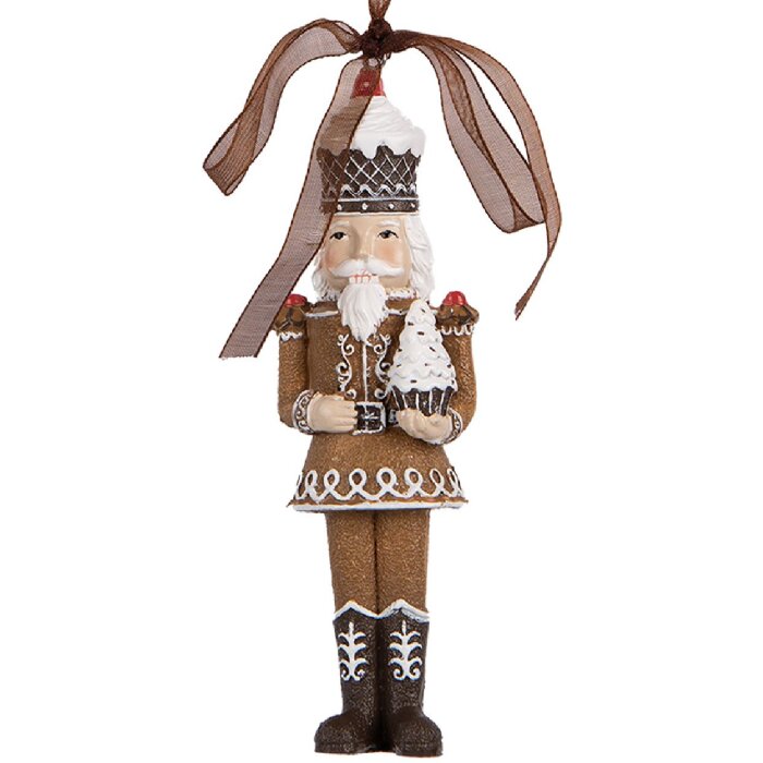 Clayre & Eef 6PR5390 Decoratiehanger Notenkraker 4x2x13 cm