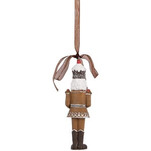 Clayre & Eef 6PR5390 Decoratiehanger Notenkraker 4x2x13 cm