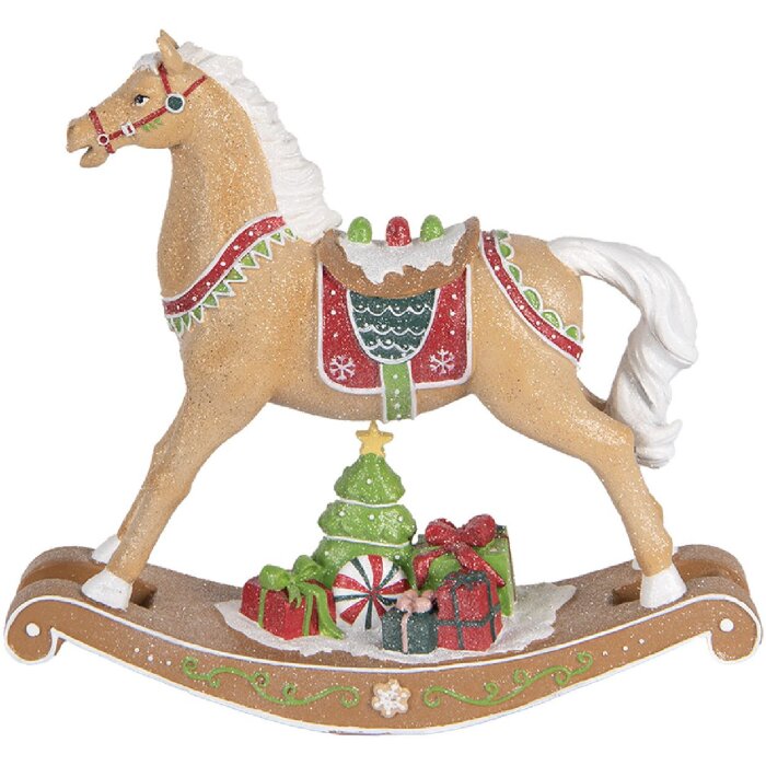 Clayre & Eef 6PR5415 Decoratie Schommelpaard 26x7x24 cm