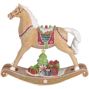 Clayre & Eef 6PR5415 Decoratie Schommelpaard 26x7x24 cm