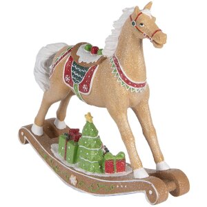 Clayre & Eef 6PR5415 Decoratie Schommelpaard 26x7x24 cm