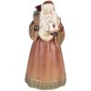 Clayre & Eef 6PR5544 Kerstdecoratie Kerstman 20x18x39 cm Rood en Goud