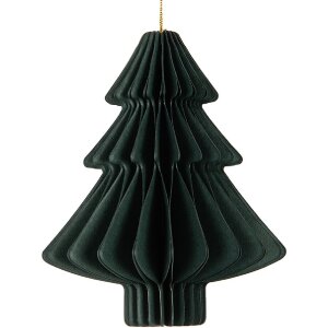 Clayre & Eef Papier Kerstbal Ø 9x10 cm