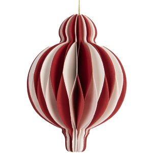 Clayre & Eef 6PA0521 Papier kerstbal Ø 10 cm...