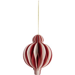 Clayre & Eef 6PA0521 Papier kerstbal Ø 10 cm...