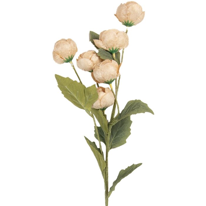 Clayre & Eef 6PL0409Y Decoratieve Tak met Bloemen 10x10x63 cm