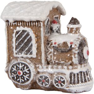 Clayre & Eef 6PR5376 Decoratie Lokomotief 5x3x5 cm