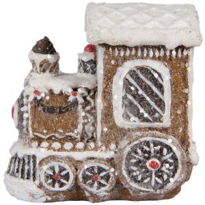 Clayre & Eef 6PR5376 Decoratie Lokomotief 5x3x5 cm