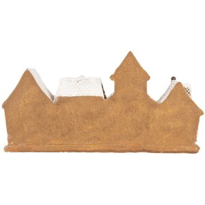 Clayre & Eef 6PR5377 Huisdecoratie 25x6x13 cm Bruin/Wit
