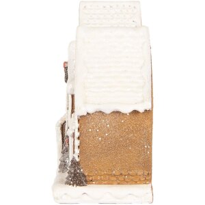 Clayre & Eef 6PR5377 Huisdecoratie 25x6x13 cm Bruin/Wit