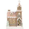 Clayre & Eef 6PR5378 Decoratie Huis met LED 14x12x23 cm