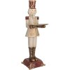 Clayre & Eef 6PR5388 Decoratie Notenknacker 18x20x61 cm Grijs en Rood