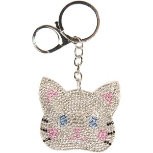 Juleeze JZKC0206 Sleutelhanger 6x2x11 cm zilverkleurig