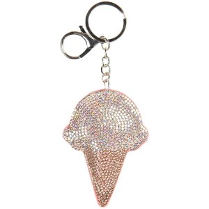 Juleeze JZKC0208 Sleutelhanger goudkleurig 6x2x15 cm