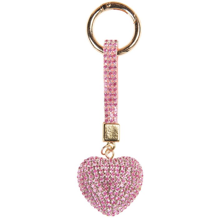 Juleeze JZKC0219 roze sleutelhanger 4x3x13 cm