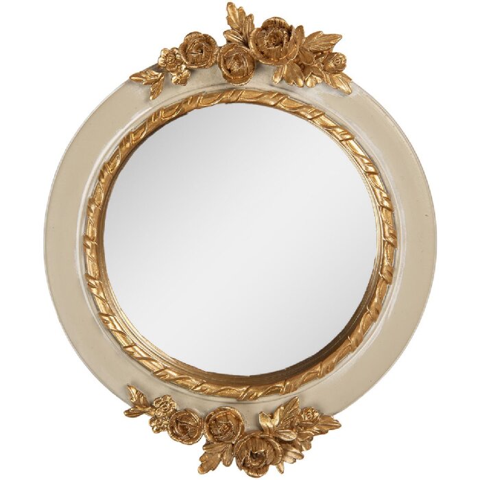 Clayre & Eef 62S339S Spiegel 14x2x16 cm Beige en Goud