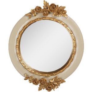Clayre & Eef 62S339S Spiegel 14x2x16 cm Beige en Goud