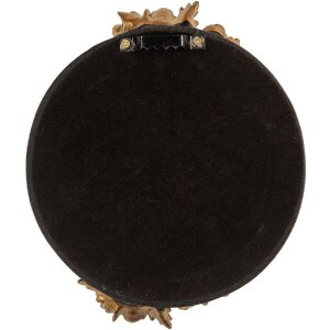Clayre & Eef 62S340S Spiegel 14x2x16 cm Zwart-Goud