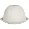Clayre & Eef 6CE2209 Kandelaar Wit Ø 12x8 cm
